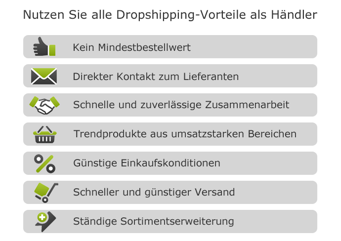 Dropshipping Vorteile für Händler