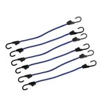 Silverline - Expanderseile mit Stahlhaken, 6er-Pckg.