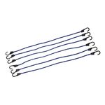 Silverline - Expanderseile mit Stahlhaken, 6er-Pckg.