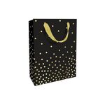 BRAUN + COMPANY  Tasche Dots 26x36x13cm schwarz - 8 VPE