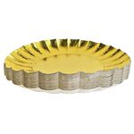BRAUN + COMPANY  Weihnachtsteller ?25cm gold - 25 VPE