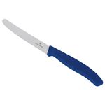 VICTORINOX Tomatenmesser SwissClassic rund Wellenschliff rostfreier Stahl blau