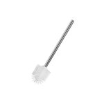 WENKO WC-Bürste Edelstahl/Silikonkopf 7,5cm weiß Ersatzbürste
