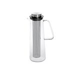 Glaskaraffe 1l mit Edelstahlfilter