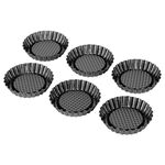 KAISER Tortelett Patisserie Ø10cm schwarz Set 6teilig
