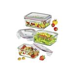 KÜCHENPROFI Lunchbox- / Vorratsdosen-Set 3-teilig je 1 x 480 ml, 960 ml, 1,7 l