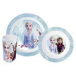 P:OS Frühstücksset 'Frozen II' 3-teilig je 1 x Teller, Schale, Trinkglas