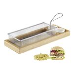 WESTMARK Servierkörbchen-Set 'Tapas & Friends' 4-teilig 4-teilig: 1 Korb, 1 Tray, 2 kleine Keramiktöpfchen
