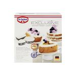 Dr. Oetker Mini-Backformen 'Exclusive' 3er Set Springform Ø 16 cm, H 4,5 cm, Springform 'Herz' (LxB): 11,5x4,5 cm , Kastenform (LxBxH): 16x8,5x4,5 cm