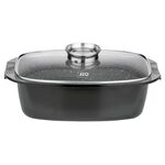 ELO Bräter 'Pure Basalt ' Bräter, Glasdeckel