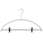 MAWA Kombi-Bügel Economic mit Steg Metall mit 2 Clipse 42cm silber