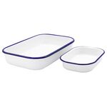 KARL KRÜGER Auflaufform 'Husum' Set 2er Set | 1x L 26 cm | 1x L 32 cm