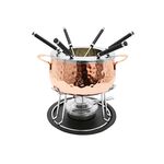 MÄSER Fondueset 11-teilig 1 Fonduetopf aus hochwertigem Edelstahl 18/0, 6 Fonduegabeln, 1 Rechaud