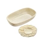 WESTMARK Gärkörbchen Set oval mit Bezug 33,5x20,5x8cm