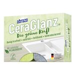 ABRAZO Schwamm 'CeraGlanz Die grüne Kraft' 2er Pack Edelstahlwoll-Pad, Schwamm