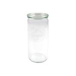 WECK Zylinderglas 6er Karton 6 Stück, inkl. Glasdeckel