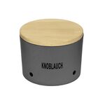 MAGU Knoblauchtopf 'Natur-Design' Knoblauchtopf mit Buchenholzdeckel