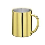 cilio tisch-accessoires Kaffeebecher 'Steel Oro'