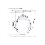 Erblühtee Geschenkset Weißer Tee 7-teilig 1 Glasteekanne, 6 ErblühTee-Kugeln