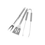Grillbesteck 3 tlg. 1 Fleischgabel, 1 Grillzange, 1 Pfannenwender