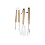 Grillset BBQ 3 tlg. 1 Pfannenwender, 1 Fleischgabel, 1 Zange