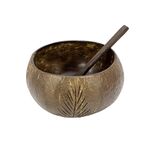 IO NOVA Kokosnuss-Set (Bowl + Löffel) Schüssel & Löffel