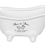 Schale Badewanne Keramik 20x9x10cm weiß