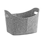 ZELLER PRESENT Aufbewahrungskorb Filz oval 37x28x25cm grau