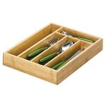 ZELLER PRESENT Besteckkasten Bamboo 5 Fächer 34x26x5cm natur
