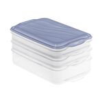 ROTHO Aufschnittbox / Foodcenter 'Rondo' 3-teilig 2 Boxen à 0,75 l / 1 Box à 1,35 l