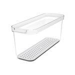 ROTHO Kühlschrankorganizer 'Cauma' 1 x transparentes Unterteil, 1 x Mehrzweck-Deckel und 1 x  Einsatz mit Löchern
