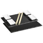 KESPER Schieferplatte mit Dipschalen 2er Set