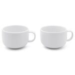 Bredemeijer Teetasse 'Umea' 2er-Set 2 Tassen, 2 Bambus Untersetzer