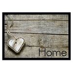 MD-ENTREE Sauberlaufmatte 'Impression' heart on wood