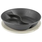 KOZIOL Menüteller mit Deckel 1,5l CONNECT SEPAREE nature ash grey