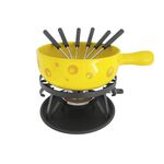 NOUVEL Käsefondue Set 'Formaggio' gelb 9tlg.