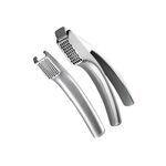 GOURMET EASY Knoblauchpressen-Set 'Gourmet Easy' 2-Teilig 2-teilig, wechselbare Pressstärke