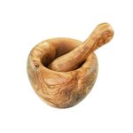 Mörser mit Stößel Olivenholz Ø12cm