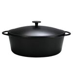 KARL KRÜGER Gänsebräter Rustika 7,5 l Ø34cm schwarz matt