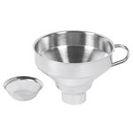 KÜCHENPROFI Trichter Edelstahl mit Sieb 9cm Ø13cm