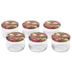 EMSY Schraubdeckelglas bauchig 258ml mit 82mm TO-Deckel Obstde6er Tray