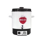 WECK Einkochautomat 29 l Ø35cm weiß emailliert ohne Uhr mit Auslaufhahn