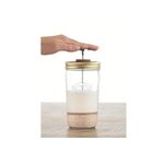 KILNER Nussmilch Herstellungs-Set 2-teilig 2 Gläser, 1 Spritzschutz, 1 Filterkolben, 1 Silikonauslauf, 1 Edelstahldeckel
