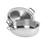 SILIT Bräter oval mit Deckel 38x26cm