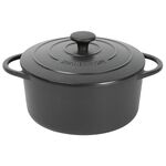 KÜCHENPROFI Bratentopf Provence Gusseisen mit Deckel 4,2 l