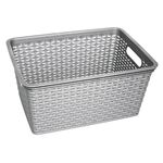 RIVAL Korb 39x28x18cm stahlgrau