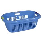 LOCKWEILER Wäschekorb Ergo mit Softgriff 65 l 65x45x25cm blau
