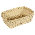 SALEEN  Brotkorb eck hellbeige 31,5x22