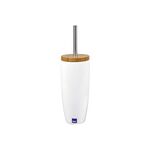 kela WC-Garnitur Natura Keramik/Bambus 40cm Ø11cm weiß