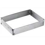 Dr. Oetker Backrahmen Varino ausziehbar 27,5-52x18,5-34x5 cm Edelstahl